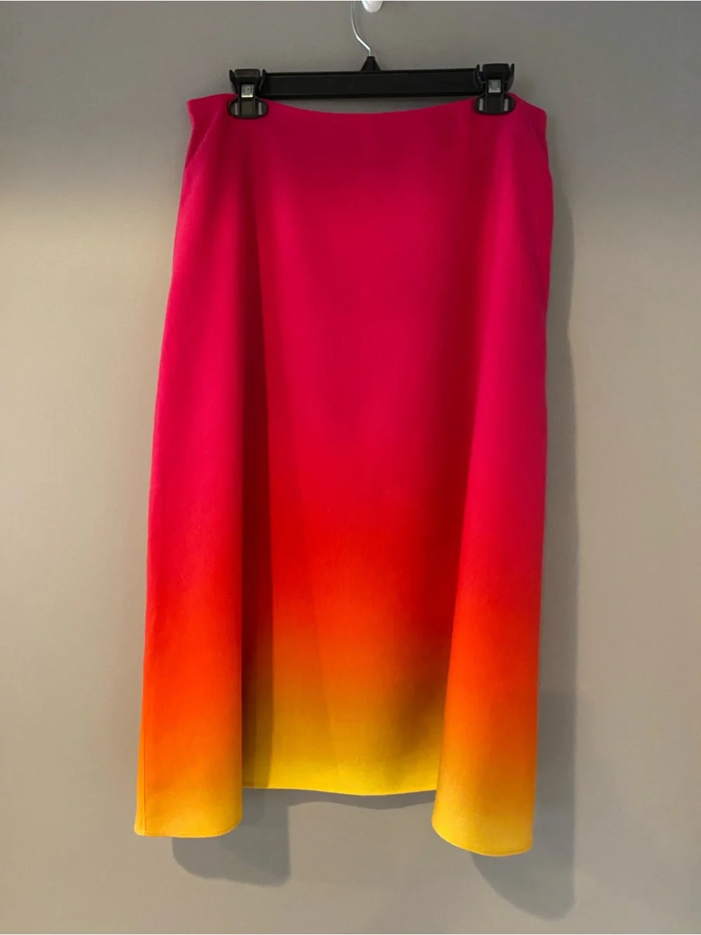 Ralph Lauren Ombré Midi Skirt — Pink to Yellow